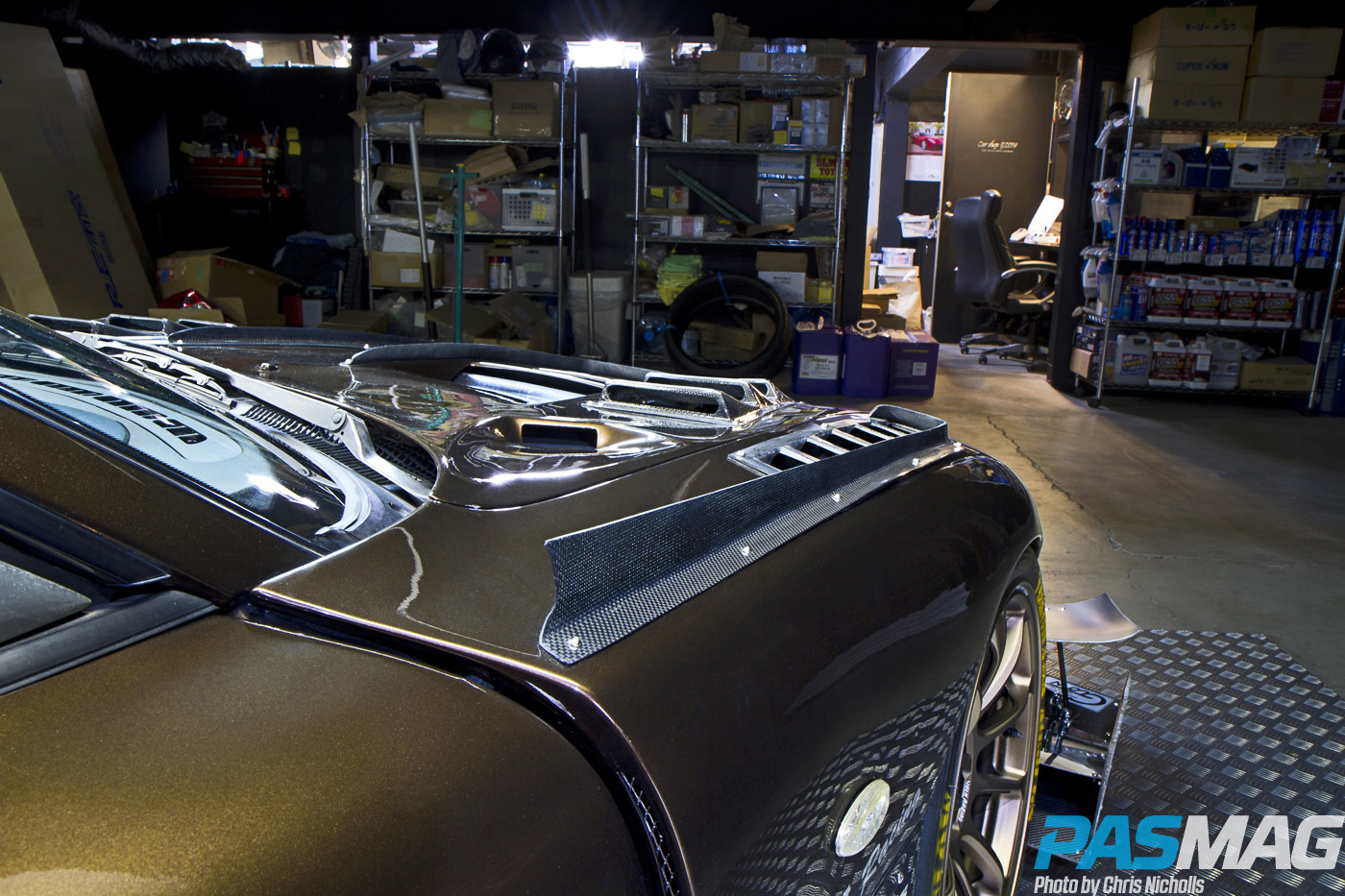 Car Shop Glow Mazda FD3S RX7 PASMAG Front fender vents detail
