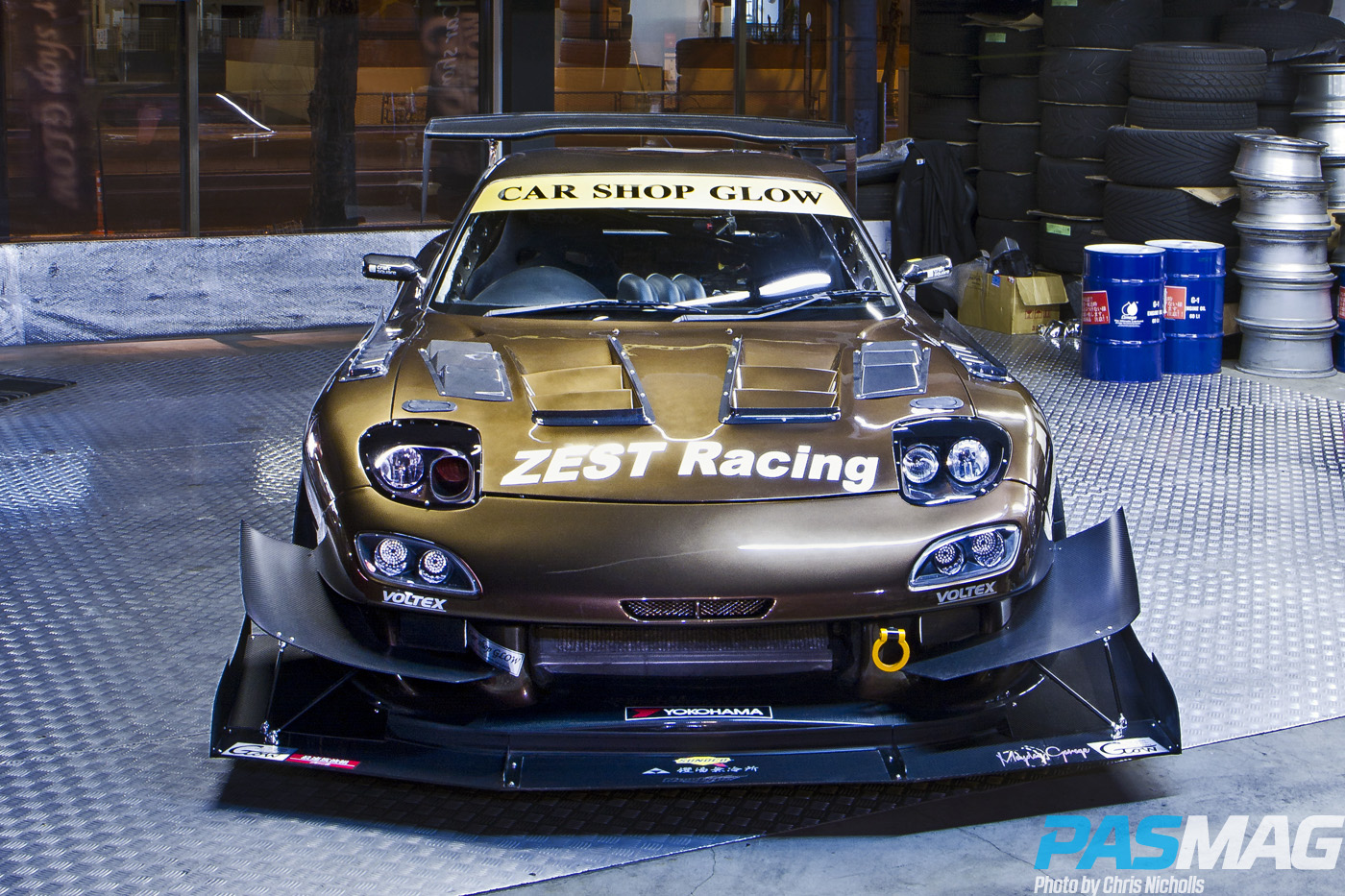 Car Shop Glow Mazda FD3S RX7 PASMAG Front portrait