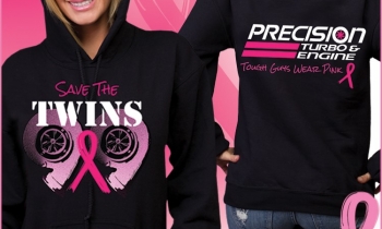 "Save the Twins" Breast Cancer Awareness Fundraising Apparel from PTE