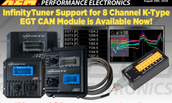 AEM Performance Electronics InfinityTuner Support for 8-Channel K-Type EGT CAN Module