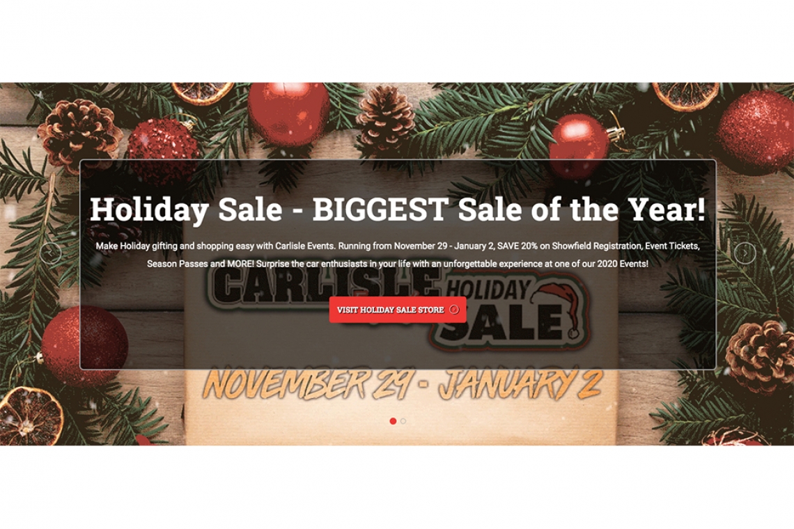 Annual Carlisle Events Holiday Sale