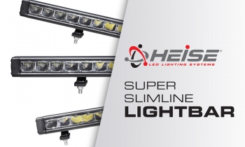 Heise LED Lighting Systems® Introduces the Super Slimline Lightbar Series at CES