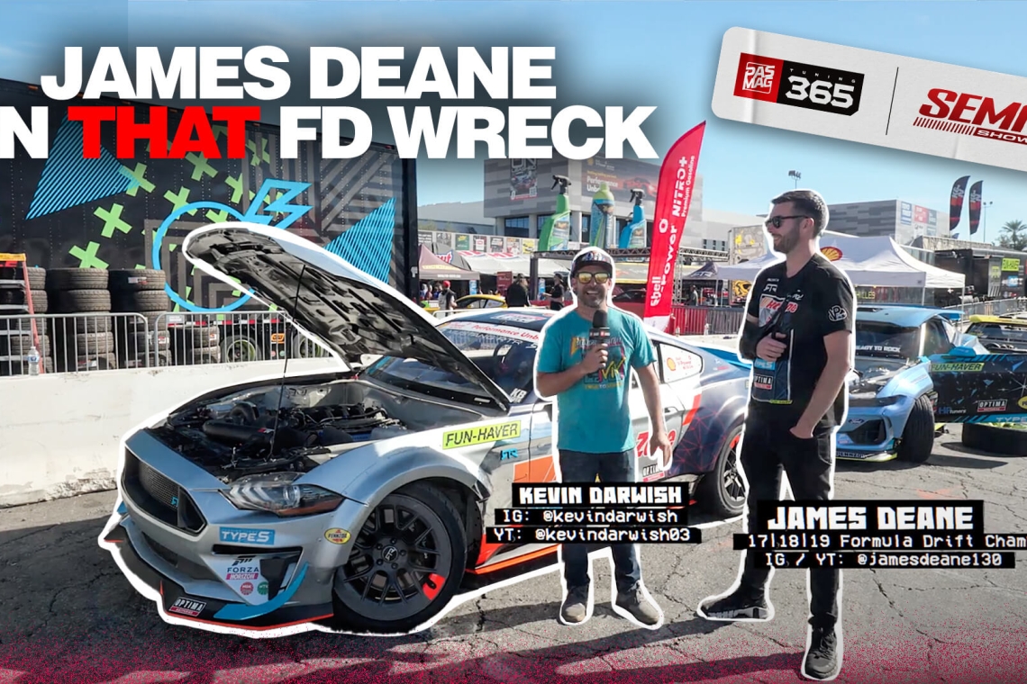 James Deane on the Wreck with Matt Field in Formula Drift 2023