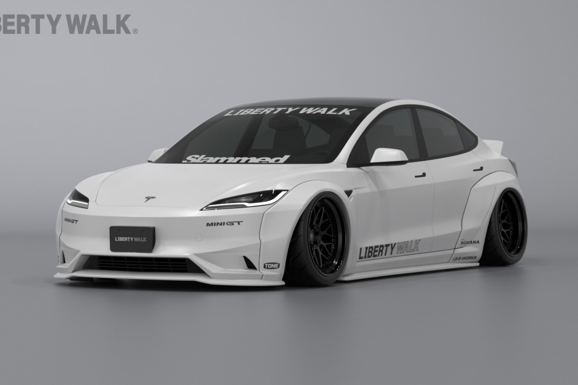 Liberty Walk's Latest Target: Tesla Model 3