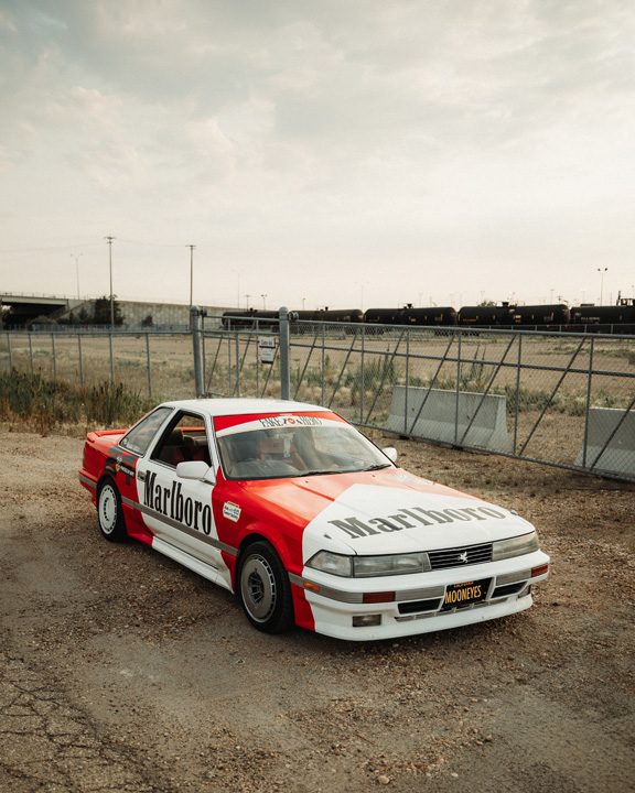 Gary Zackodnik’s 1988 Toyota Soarer with Marlboro-inspired livery.
