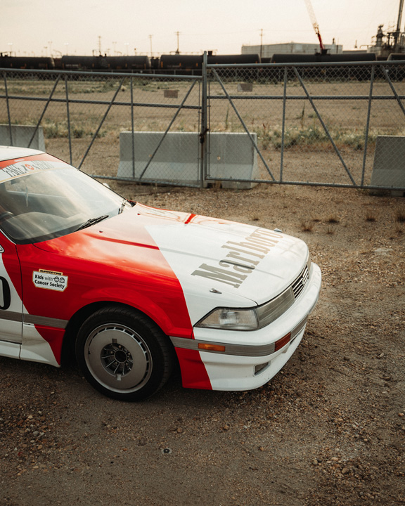 Gary Zackodnik’s 1988 Toyota Soarer with Marlboro-inspired livery.