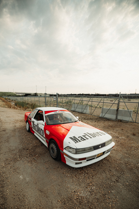 Gary Zackodnik’s 1988 Toyota Soarer with Marlboro-inspired livery.