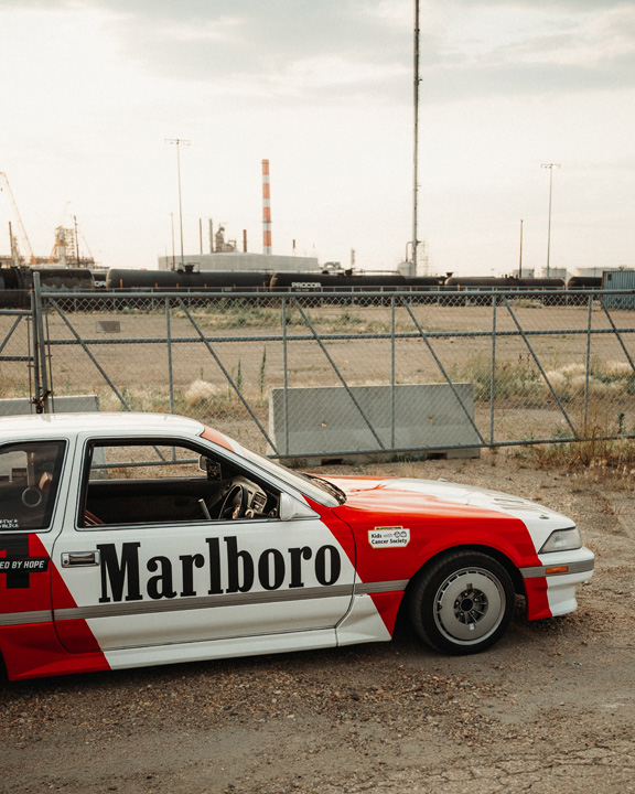 Gary Zackodnik’s 1988 Toyota Soarer with Marlboro-inspired livery.