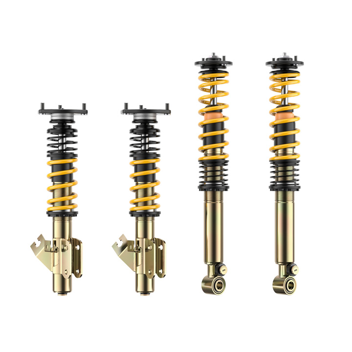 ST XTA plus 3 coilover kit for the Nissan S13 with adjustable dampers, springs, and top mounts.