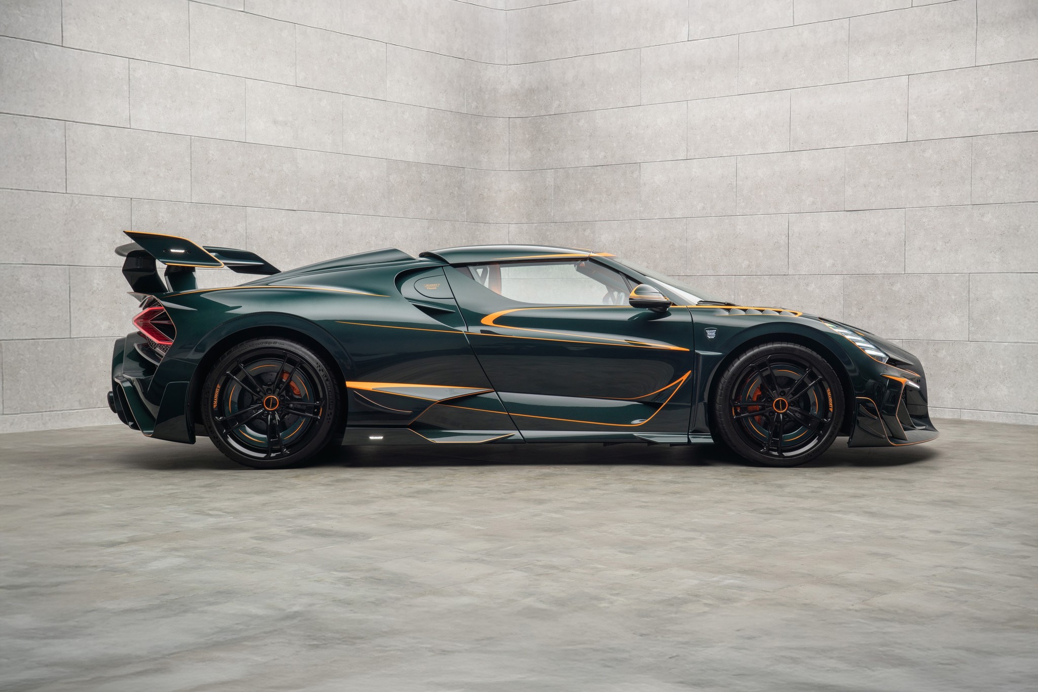 MANSORY Vincerò Bugatti-based one-off shown in gallery image 3.