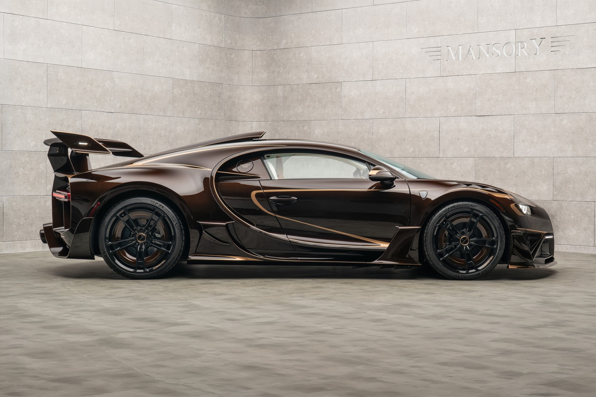 MANSORY Vivere Bugatti-based one-off shown in gallery image 3.