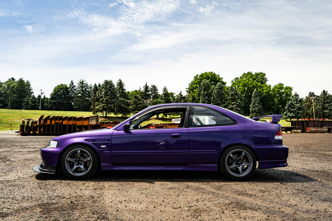 Brandon Elste’s modified 1996 Honda Civic.