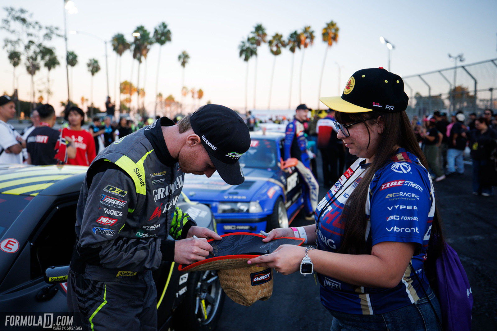 Formula Drift PRO Round 8 action at the 2026 Shoreline Showdown in Long Beach, California.