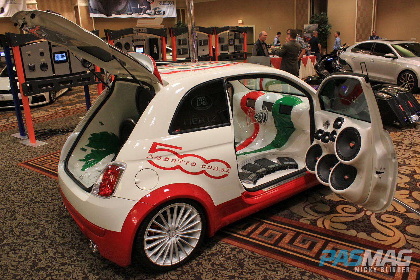 PASMAG CES 2015 Las Vegas NV Hertz SPL Show Subwoofers Fiat exterior