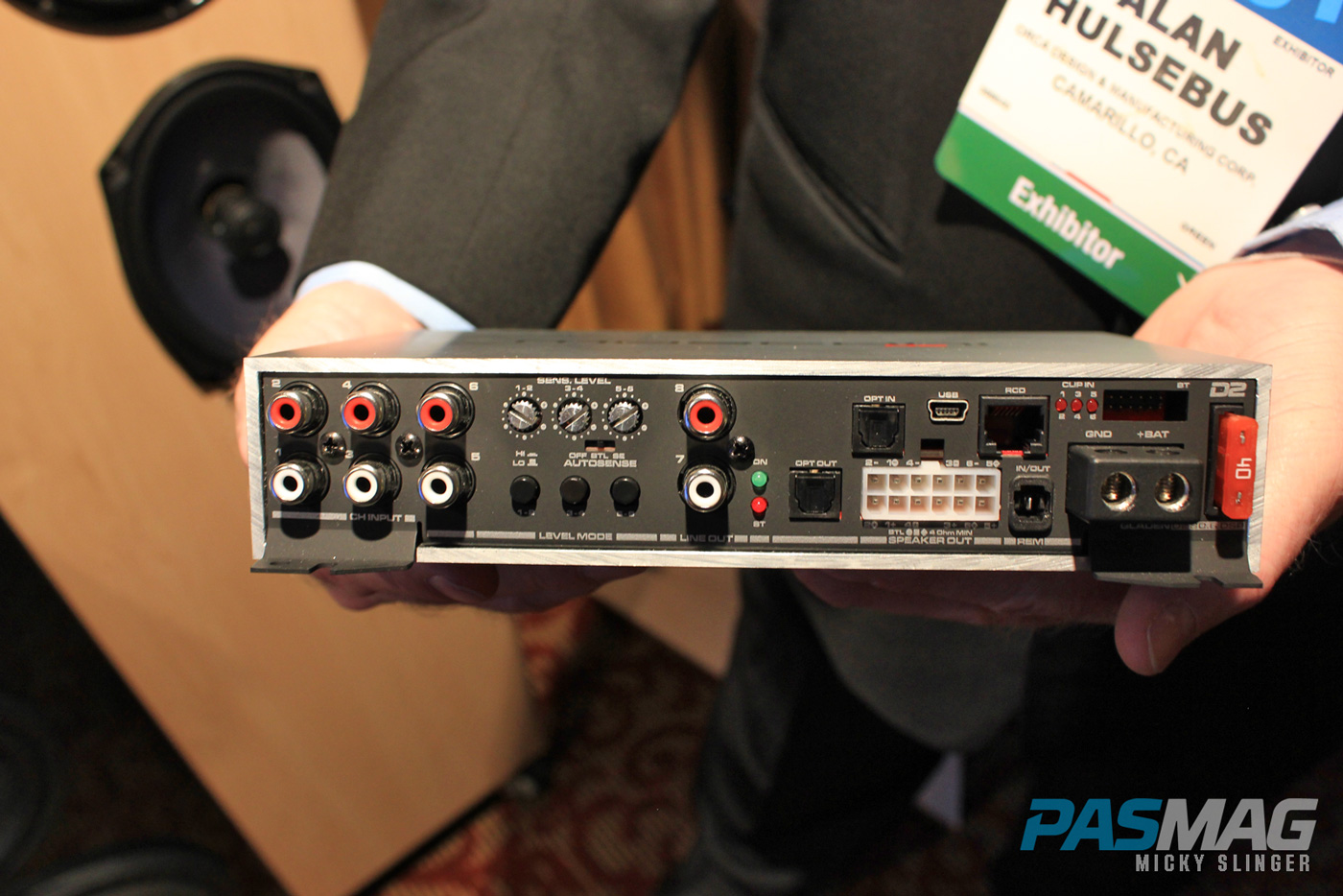 PASMAG CES 2015 Las Vegas NV Mosconi D2 Amplifier Rear