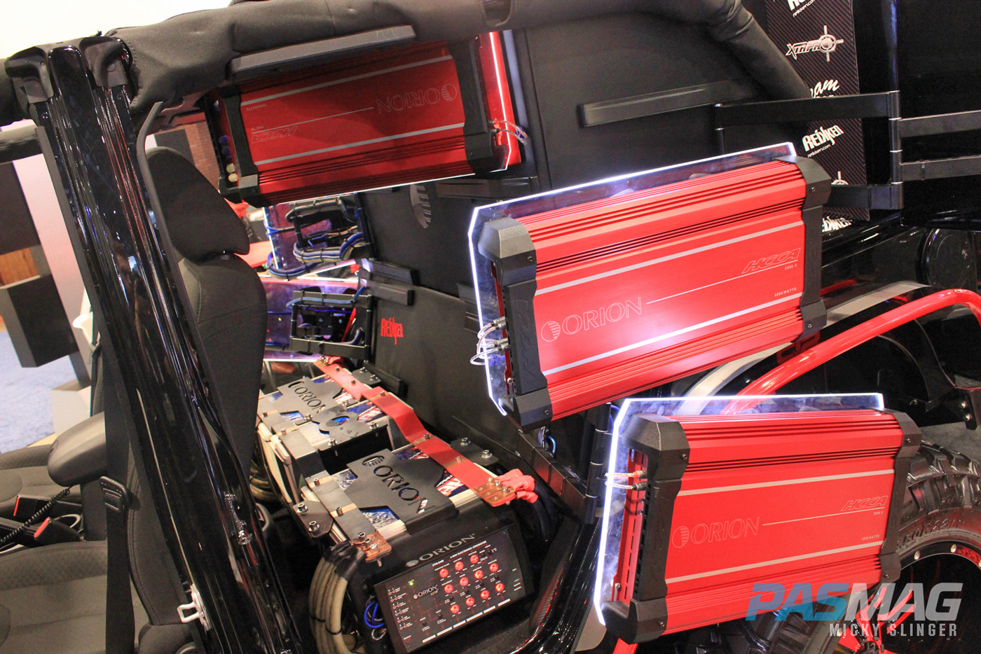 PASMAG CES 2015 Las Vegas NV Orion Jeep Amplifier Rack
