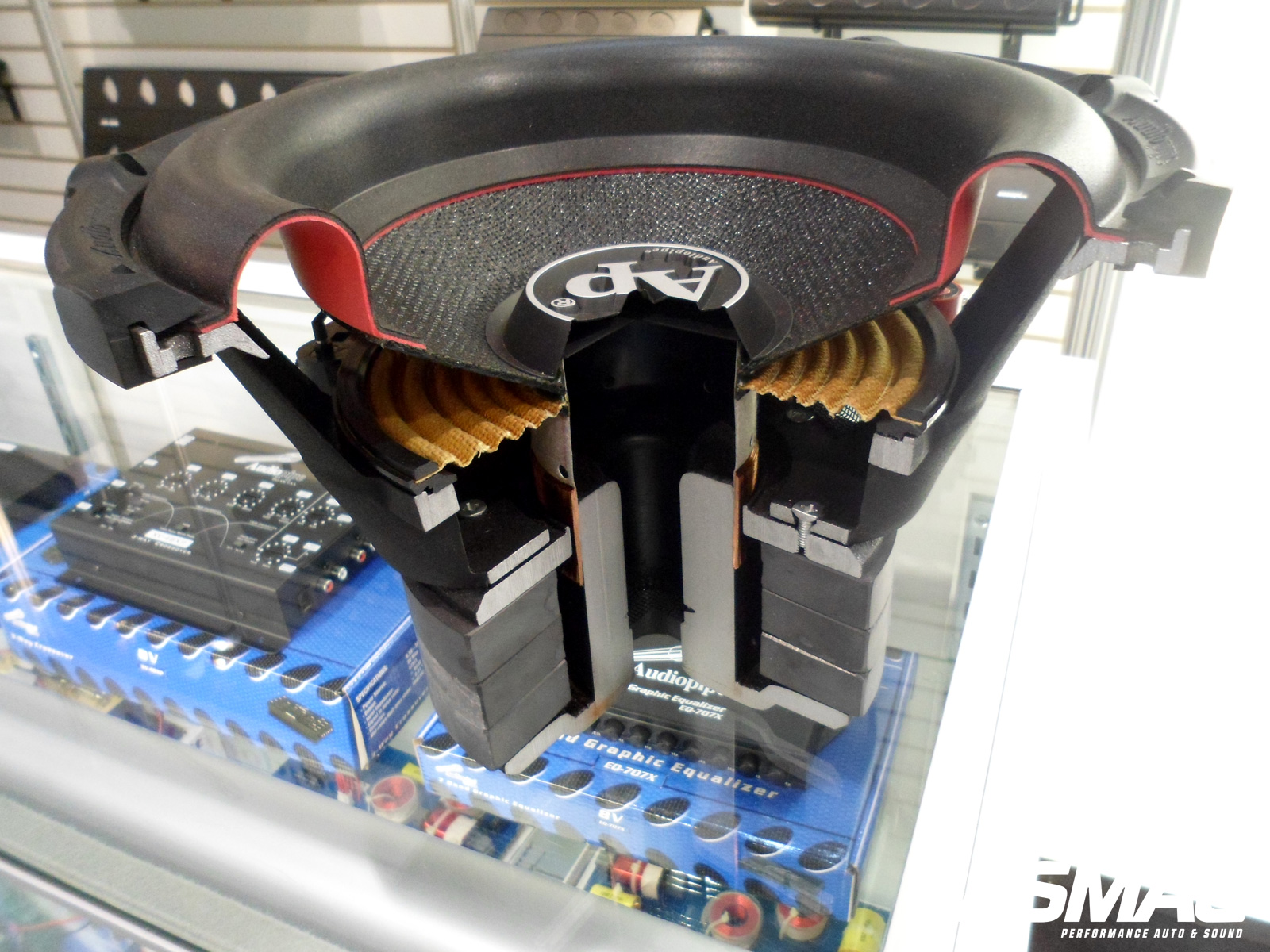 PASMAG Consumer Electronics Show CES Las Vegas NV 2014 Cabe Sipes Audio Pipe Subwoofer Inside