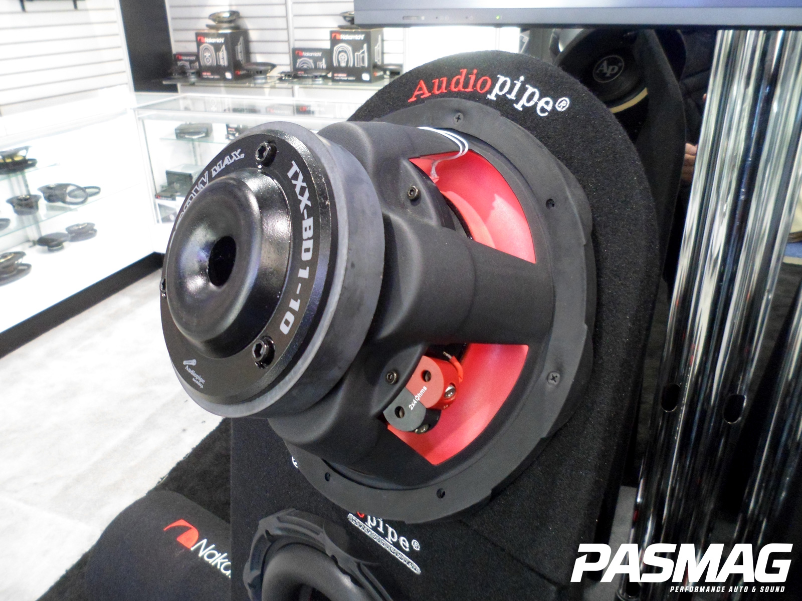 PASMAG Consumer Electronics Show CES Las Vegas NV 2014 Cabe Sipes Audio Pipe Subwoofer Rear