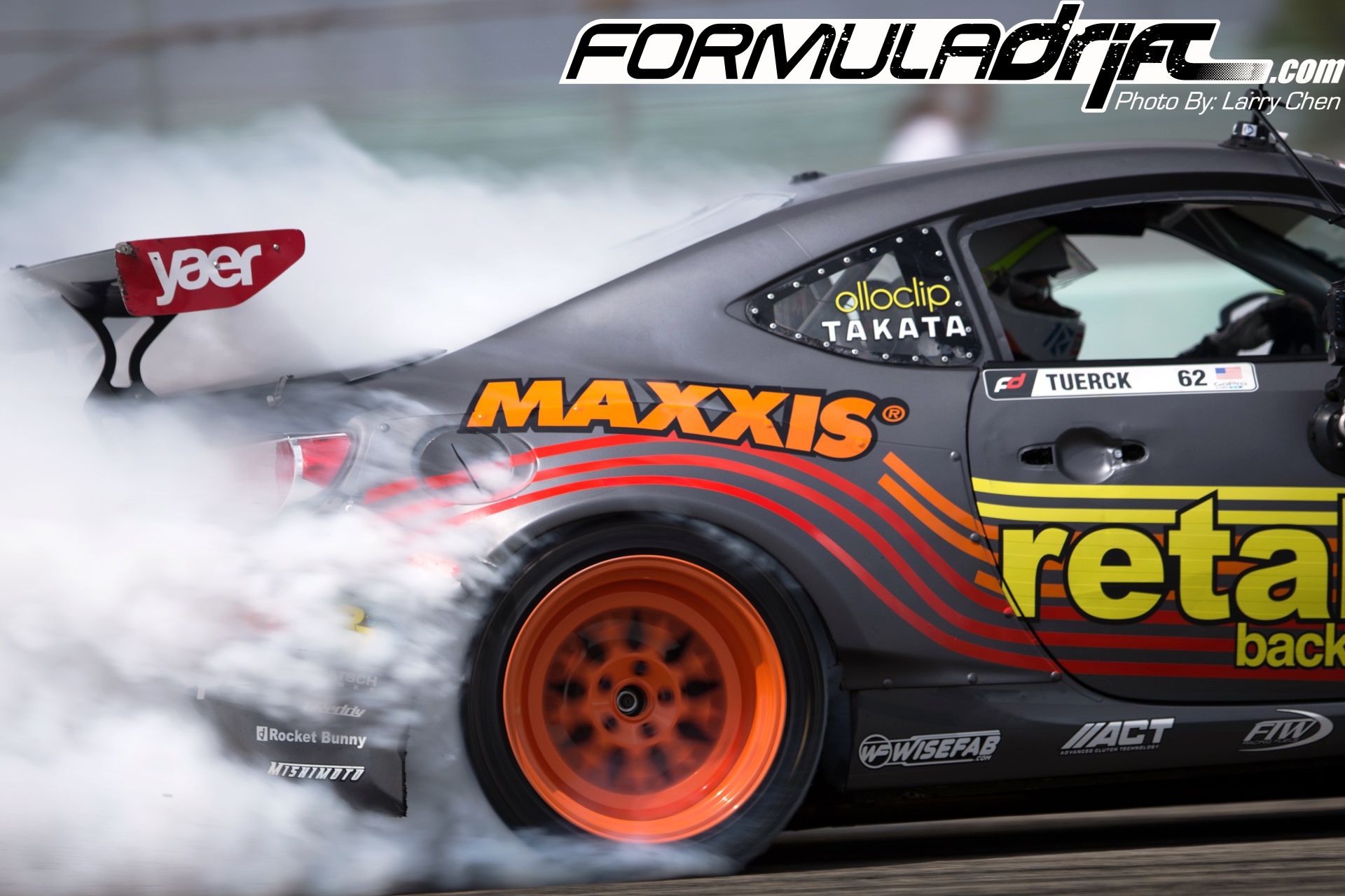 PASMAG Formula Drift 2014 Miami Florida Larry Chen Ryan Tuerck Scion FRS Tire Slayer