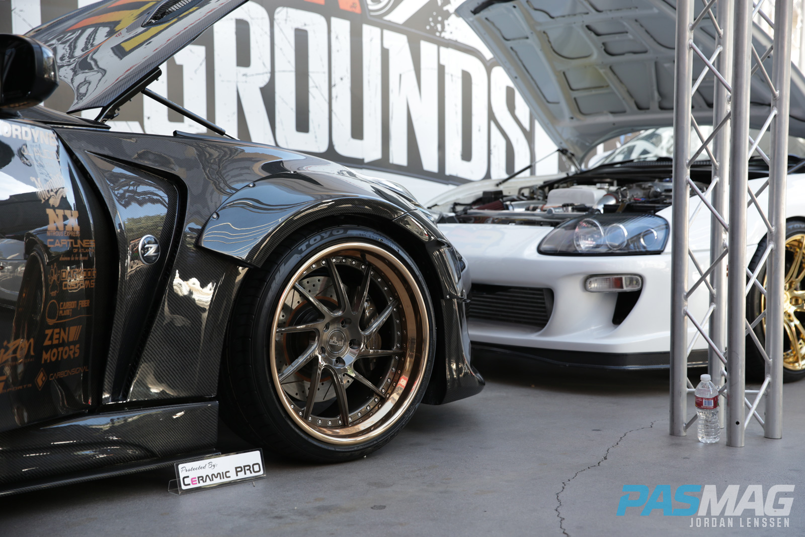 PASMAG Tuner Battlegrounds 2014 Battle for SEMA 370Z vs Supra 01