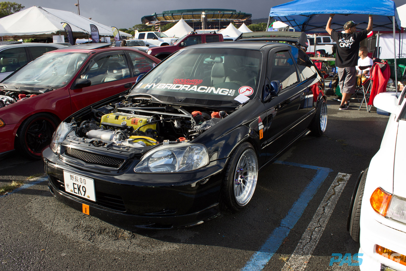 PASMAG Traffic2 Honolulu Hawaii GraspingParadisePhotography Hybrid Racing Honda Civic EK Hatchback