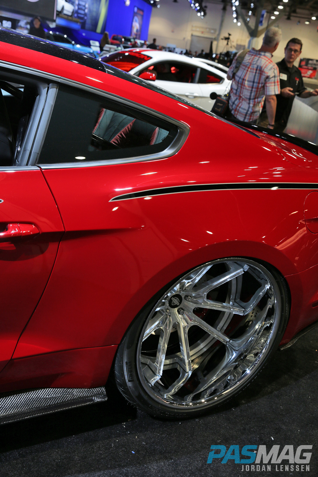PASMAG SEMA CGS Performance Supercharger 2015 Ford Mustang GT Fastback Kompression rear