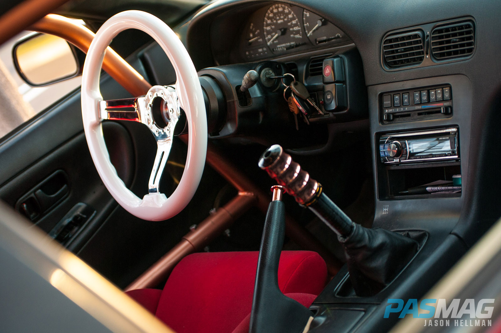 PASMAG Find Your Grip Royal Steering Wheel Jason Hellman 1991 Nissan 240sx Halo side