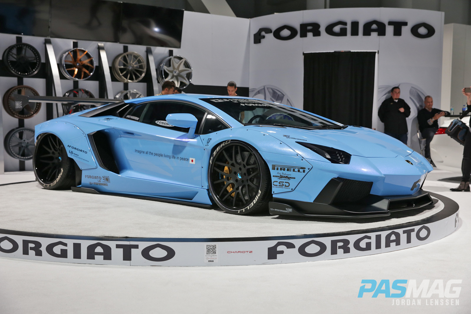 PASMAG forgiato liberty walk performance lb works lamborghini aventador front far
