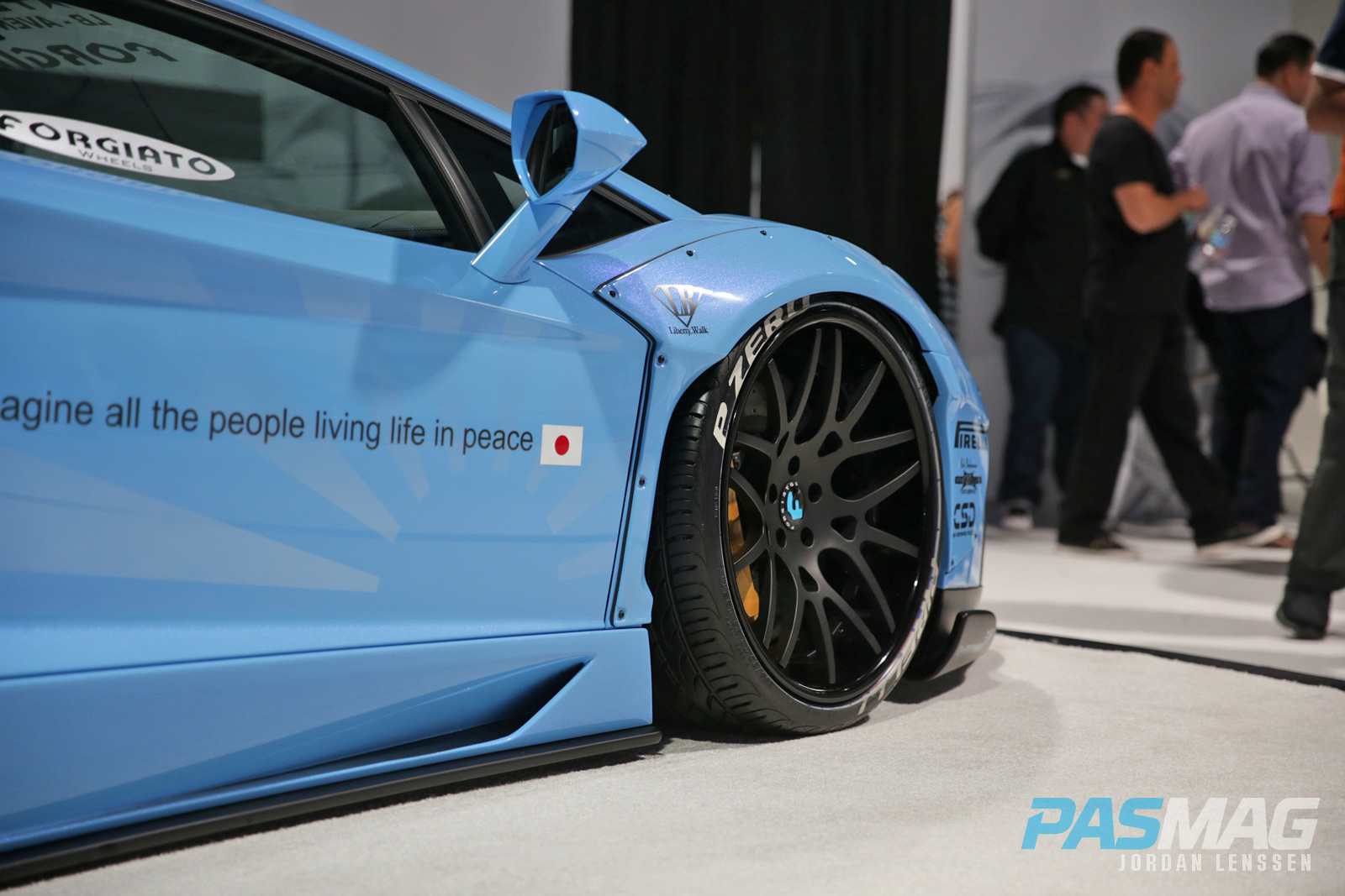 PASMAG forgiato liberty walk performance lb works lamborghini aventador front passenger wheel