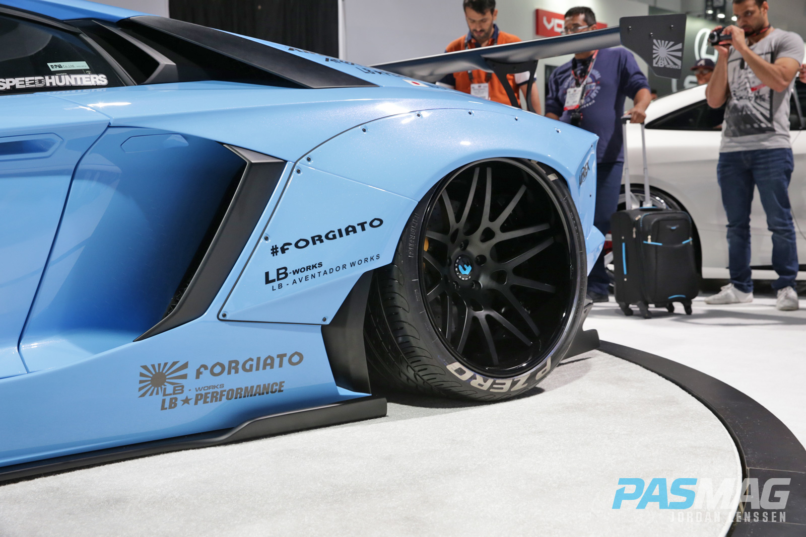 PASMAG forgiato liberty walk performance lb works lamborghini aventador rear driver wheel