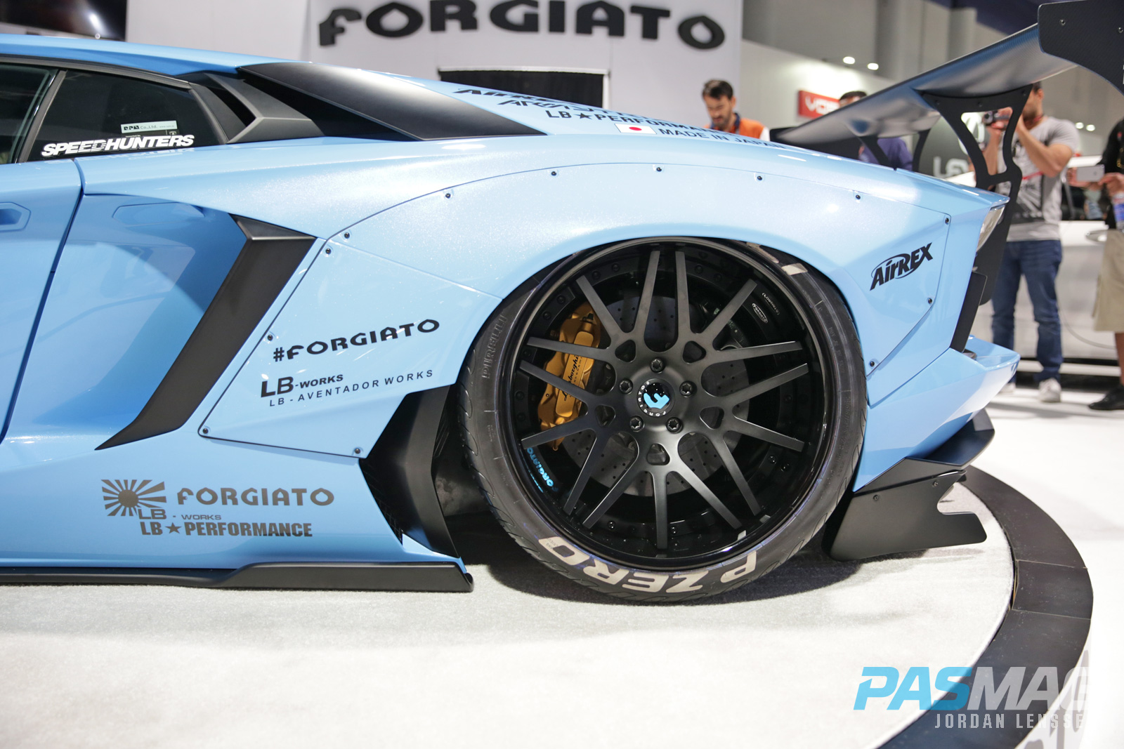 PASMAG forgiato liberty walk performance lb works lamborghini aventador rear side driver wheel