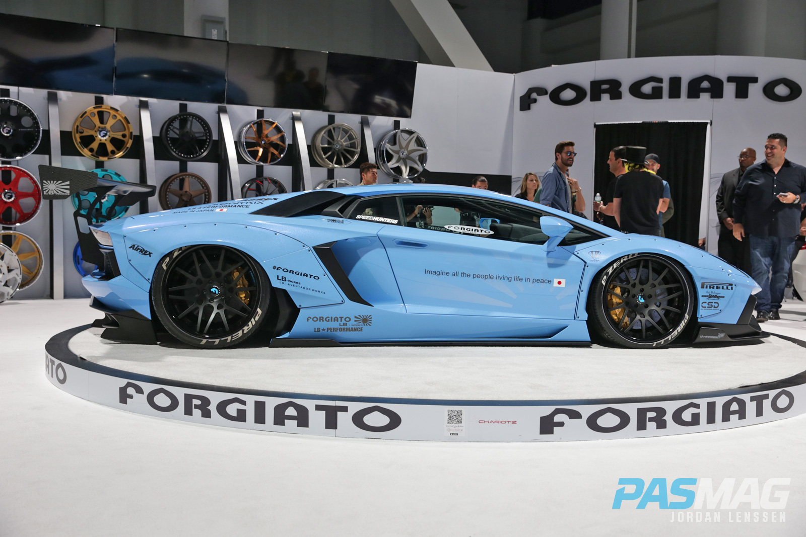 PASMAG forgiato liberty walk performance lb works lamborghini aventador side