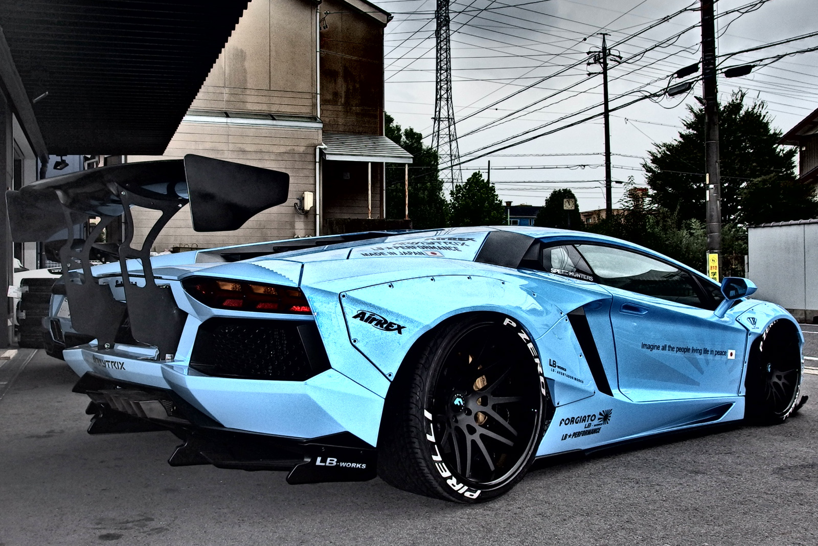 PASMAG Liberty Walk Performance LB Works Wide Body Kit Lamborghini Aventador rear
