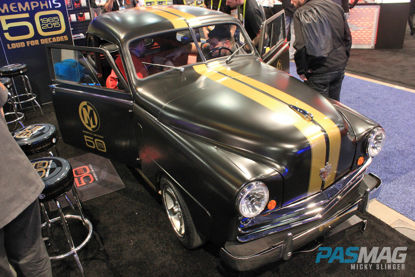 PASMAG CES 2015 Memphis Car Audio 50th Anniversary 1949 Crosley Business Coupe Restoration front