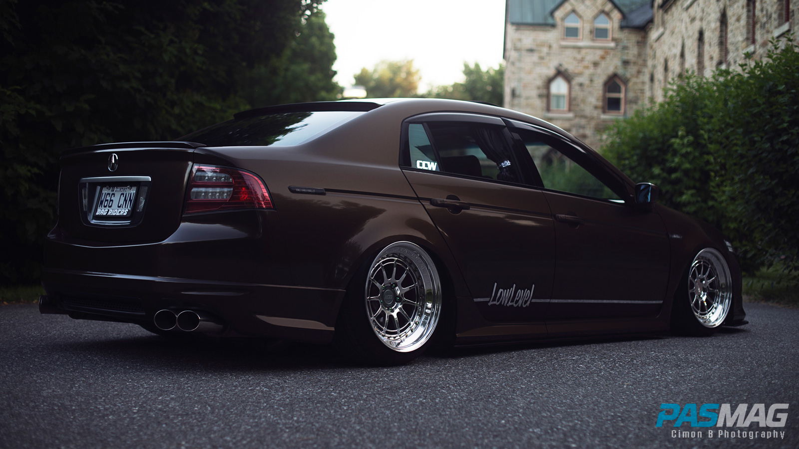 PASMAG Trending Tuner Battlegrounds Alexander Angers 2004 Acura TL Cimon B Photography right corner