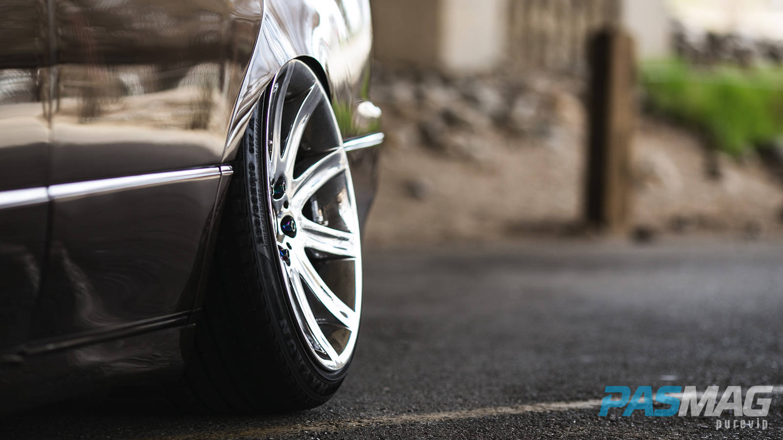 PASMAG Tuner Battlegrounds SPOCOM Jeff Isidro 1999 Lexus GS300 PureVIP rear wheel
