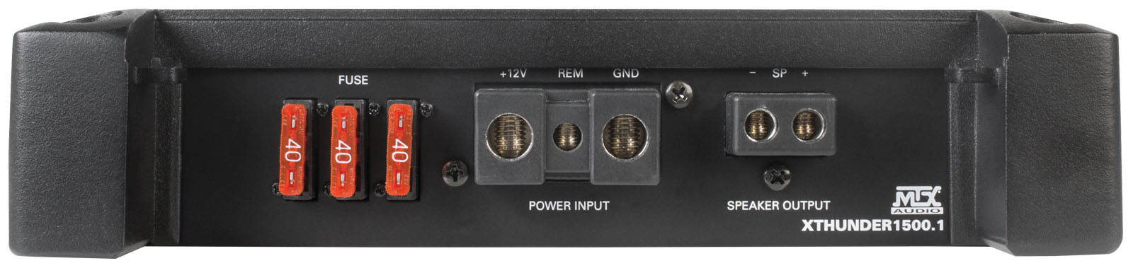 MTX Audio XTHUNDER15001 1500W RMS Mono Block Class D Amplifier Front