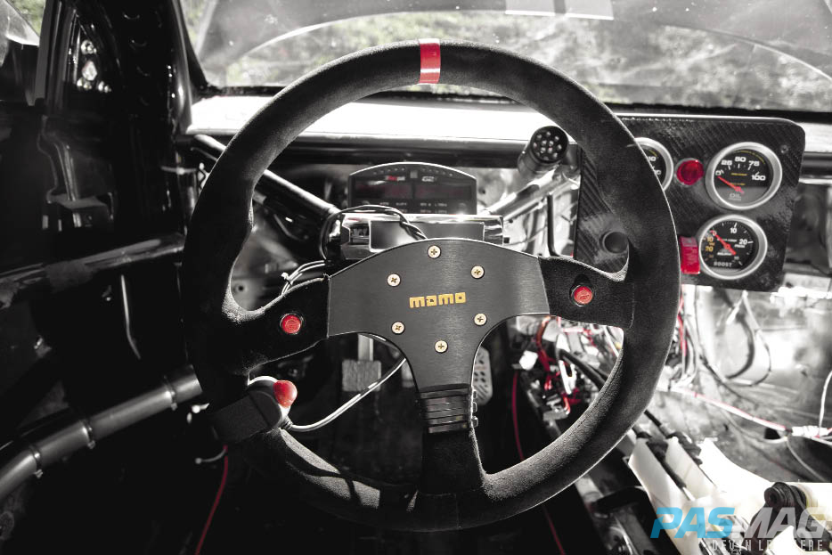 PASMAG World Racing 2007 Scion tC Chris Rado Momo interior