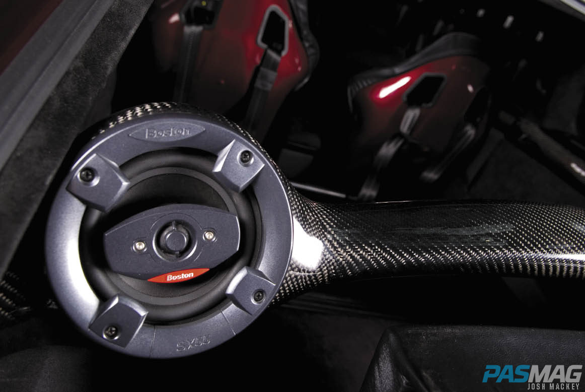 PASMAG 2005 Scion tC Cynce Tester Red Alert Dezod Boston Acoustic S55 mid-range